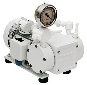 Bomba de vácuo com proteção PTFE, 30mbar 1m³ /h