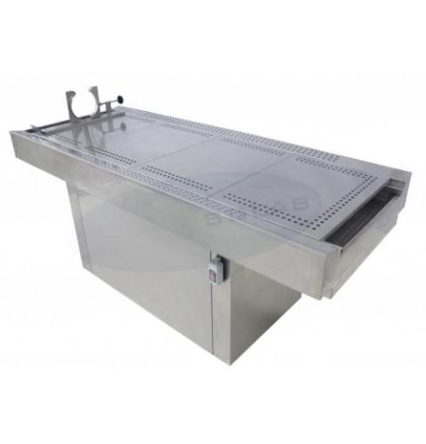 Mesa Necropsia Estacionária com Suporte Craniano