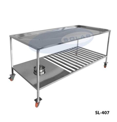 Mesa para Dissecação com Prateleira Inferior Gradeada 